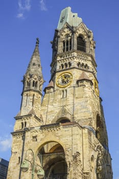 Famous Berlin Gedaechtniskirche - Kaiser Wilhelm Memorial Church in Berlin
