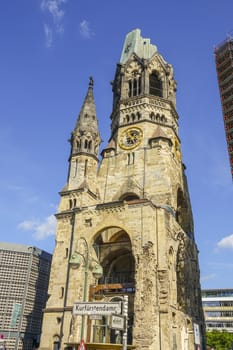 Famous Berlin Gedaechtniskirche - Kaiser Wilhelm Memorial Church in Berlin
