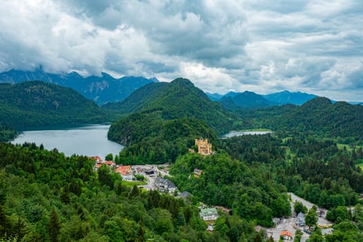 Famous Hohenschwangau Castle in Bavaria Germany - the High Castle