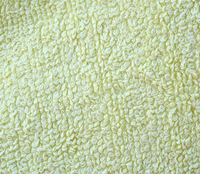 texture of new fleecy yellow towels, full frame,