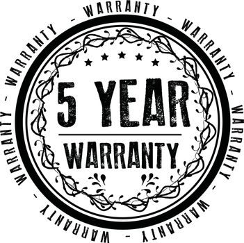 year warranty illustration design