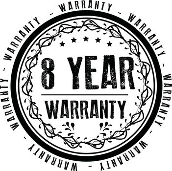 year warranty illustration design