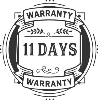 11 days warranty illustration