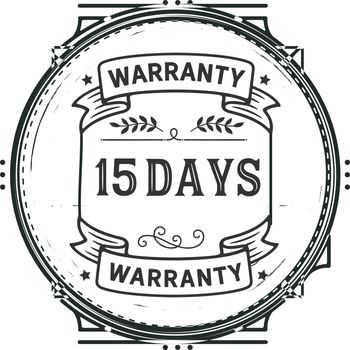 15 days warranty illustration