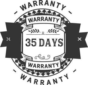 35 days warranty illustration