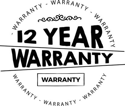 12 years warranty illustration
