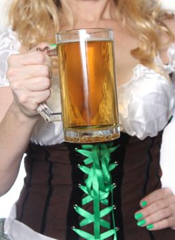 Tavern Waitress With Beer Mug