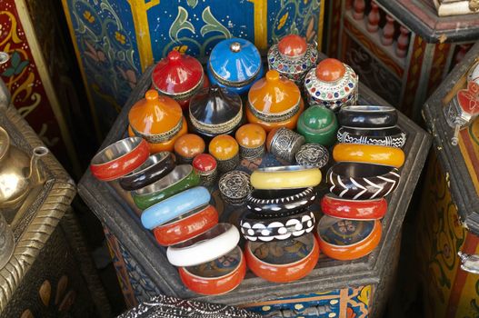 √A display of traditioal products In the Souk the Street Marrakech