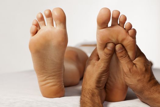 Female feet massage