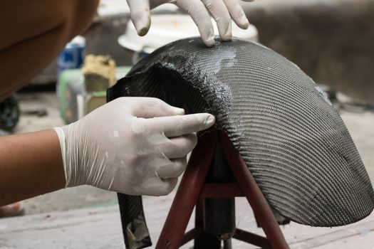 Wrapping carbon fiber or kevlar