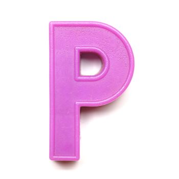 Magnetic uppercase letter P