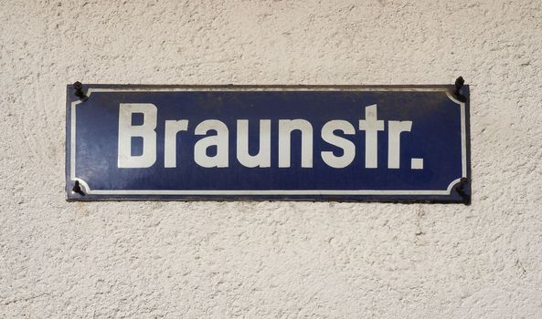 Braunstr sign in Koeln