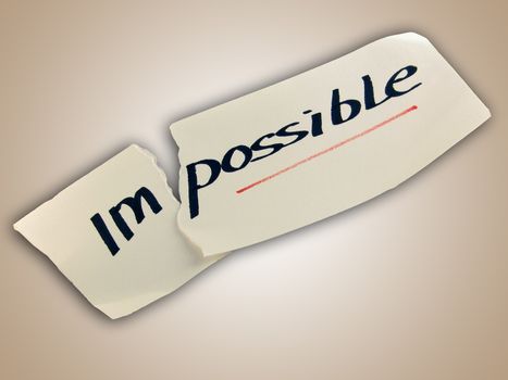 Word impossible transformed into possible