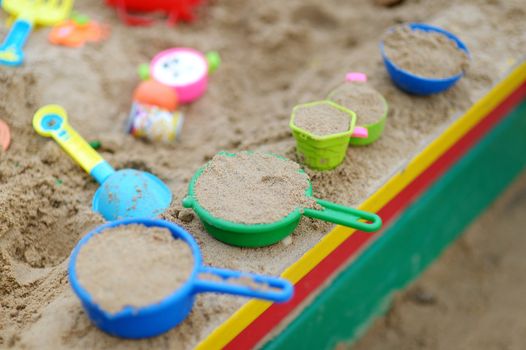 Plastic sandbox toys