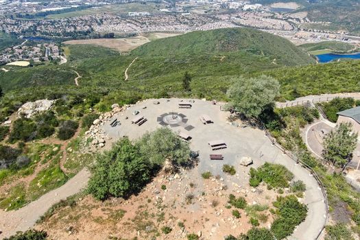 Aerial view of Double Peak Park in San Marcos
