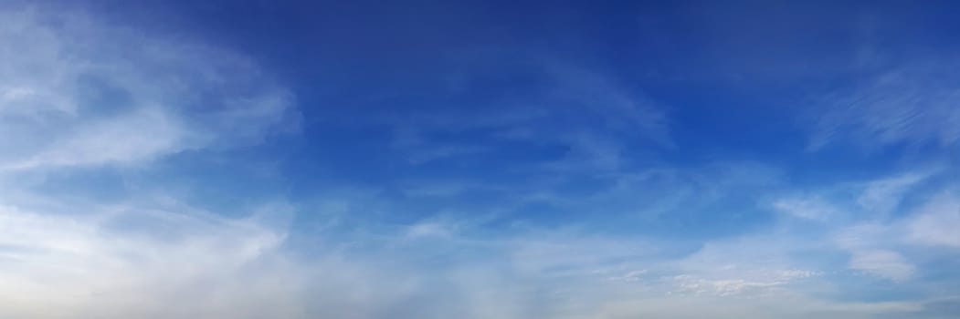 Panorama sky with cloud on a sunny day. 