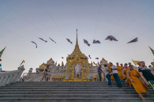Thai people pray for 6th march uranus over city