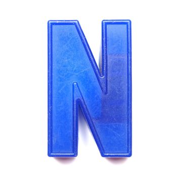 Magnetic uppercase letter N