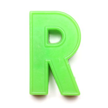 Magnetic uppercase letter R