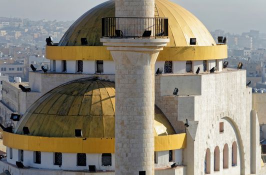 Zoomed view of the mosque of Madaba