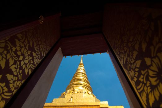 Pagoda in Thai Buddhism temple