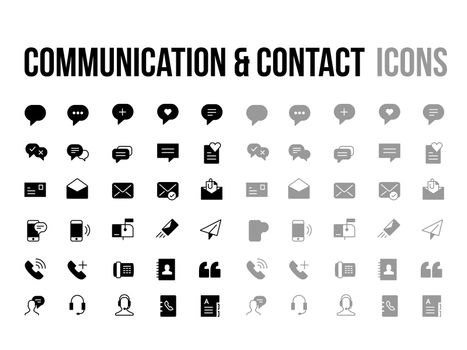 Customer support, contact, messaging, communication vector icon 