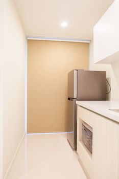 Kitchen brown color of modern condominium room
