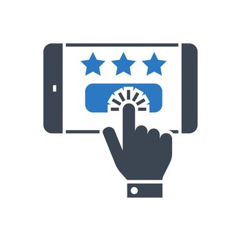 Customer Reviews Vector Glyph Icon