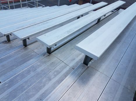 metal bleachers or sports seating
