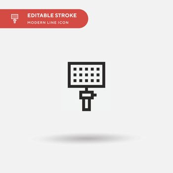 Studio Lighting Simple vector icon. Illustration symbol design t