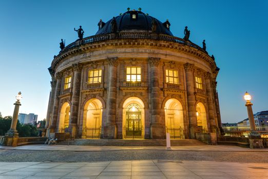 The Bode Museum in Berlin at dawn