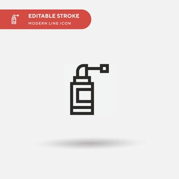 Spray Simple vector icon. Illustration symbol design template fo