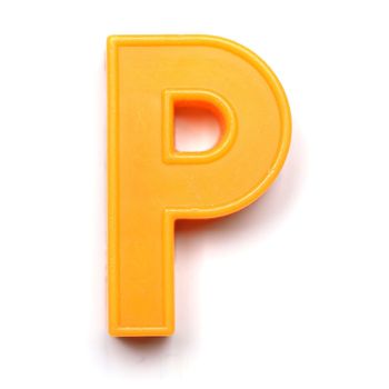 Magnetic uppercase letter P