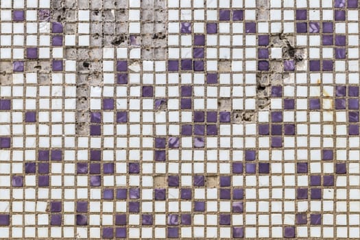The texture of the mosaic.
