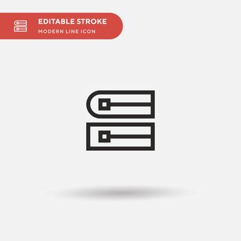 Stroke Simple vector icon. Illustration symbol design template f