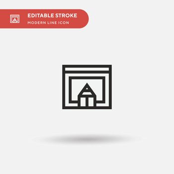 Web Design Simple vector icon. Illustration symbol design templa