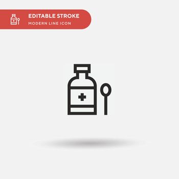 Syrup Simple vector icon. Illustration symbol design template fo