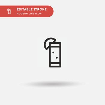 Salty Simple vector icon. Illustration symbol design template fo