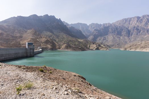 Dam of Wadi Dayqah Dam, Sultanate of Oman