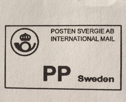postage meter of Sweden