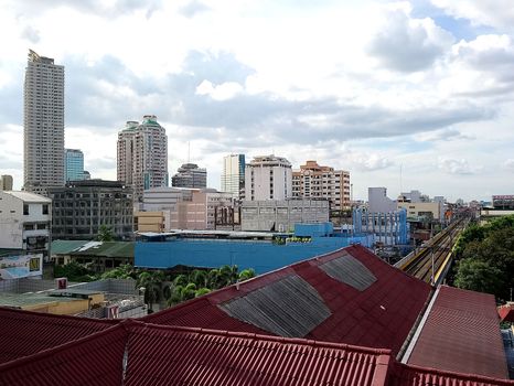 Overview of Manila city and buildings during daytime