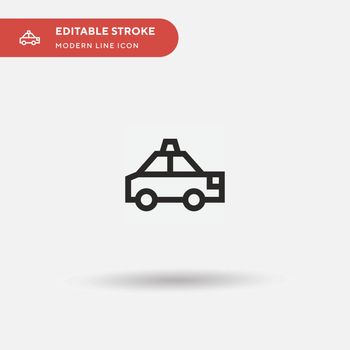 Taxi Simple vector icon. Illustration symbol design template for