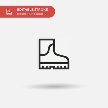 Boots Simple vector icon. Illustration symbol design template fo