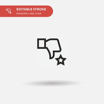 Dislike Simple vector icon. Illustration symbol design template 