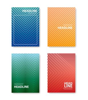 Minimal abstract covers gradients design with linear and shapes 