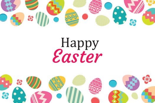 Happy easter egg background template.Can be used for greeting ca