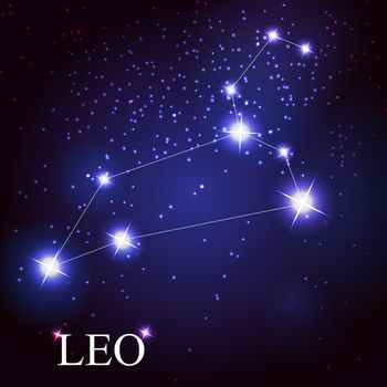 leo zodiac sign of the beautiful bright stars