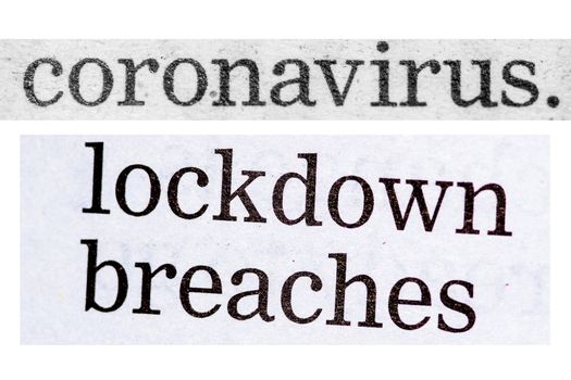 Distressed coronavirus headlines from newspapers UK, media collage