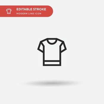 Clothing Simple vector icon. Illustration symbol design template