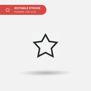 Star Simple vector icon. Illustration symbol design template for